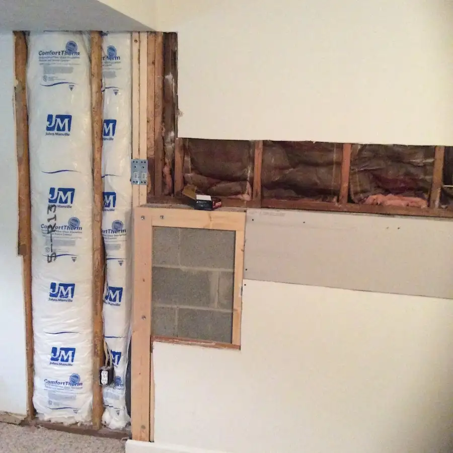 Wall insulation replacement during Structural Drying in El Cajon